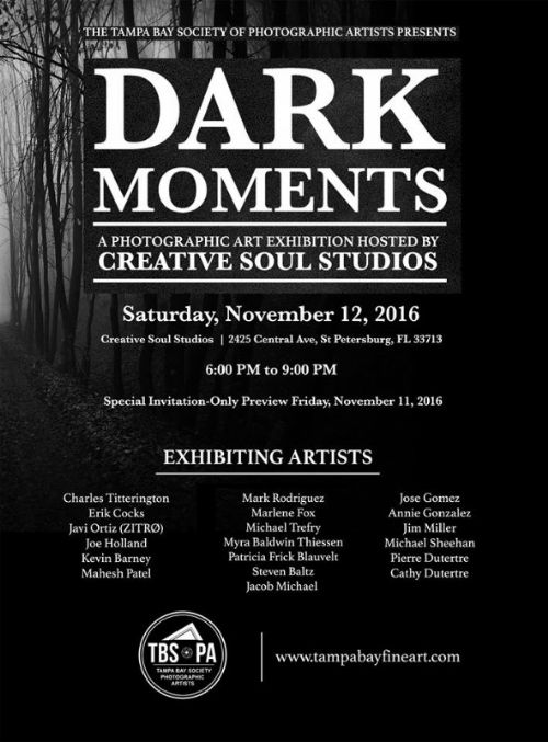 TBSoPA Announces Its Artist Line-Up for Dark Moments Art Show In St Petersburg